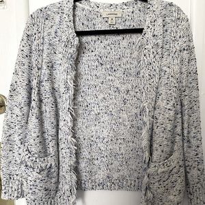 Sweater with fringe detail